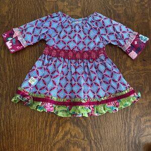 Northern Lights peasant top by Wildflowers size 18 months